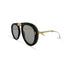 Toronto | Golden Black Transparent Foldable Aviator Sunglass