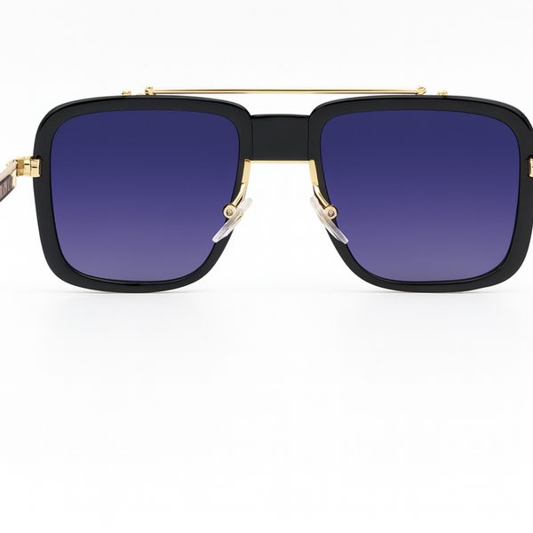 Laos | Golden Blue Aviator Sunglass