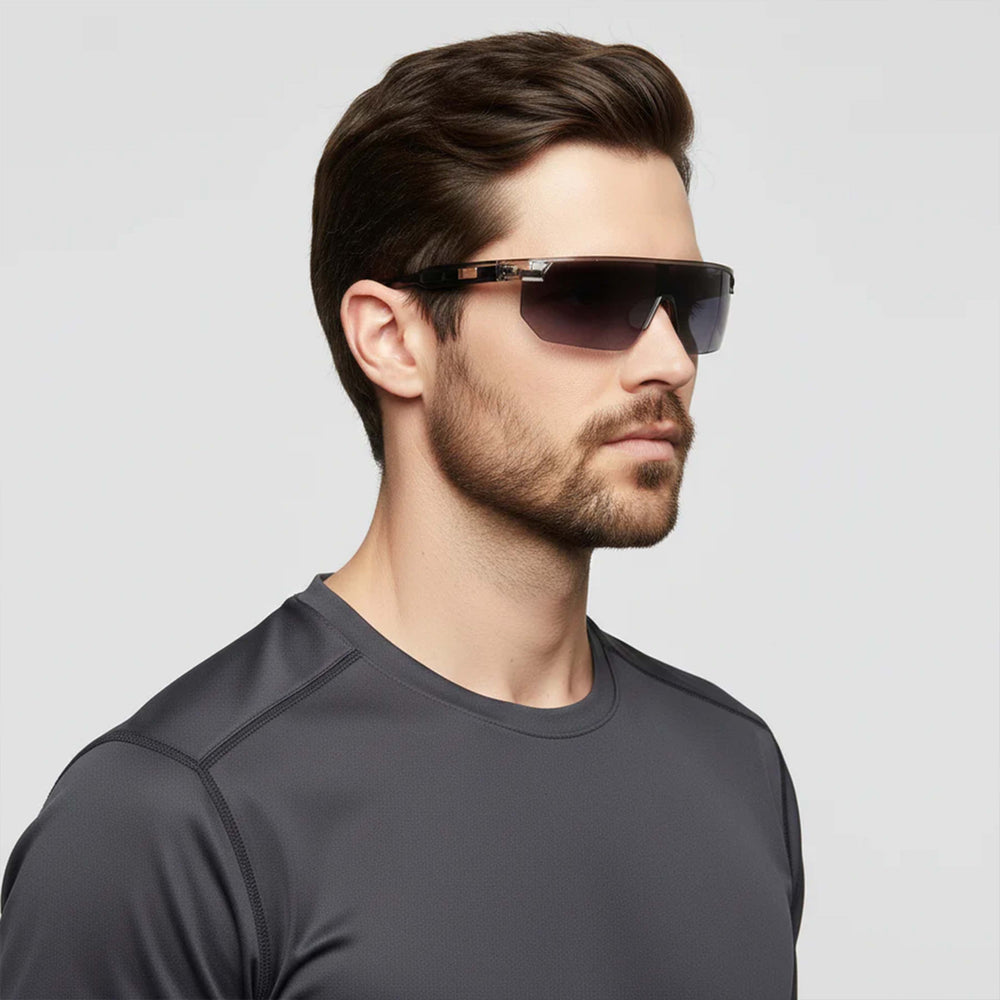 Rider | Black Wrap Around Sunglass