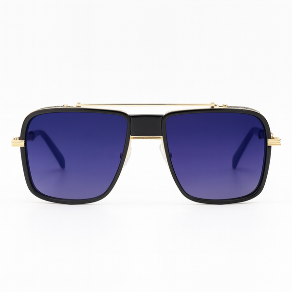 Laos | Golden Blue Aviator Sunglass