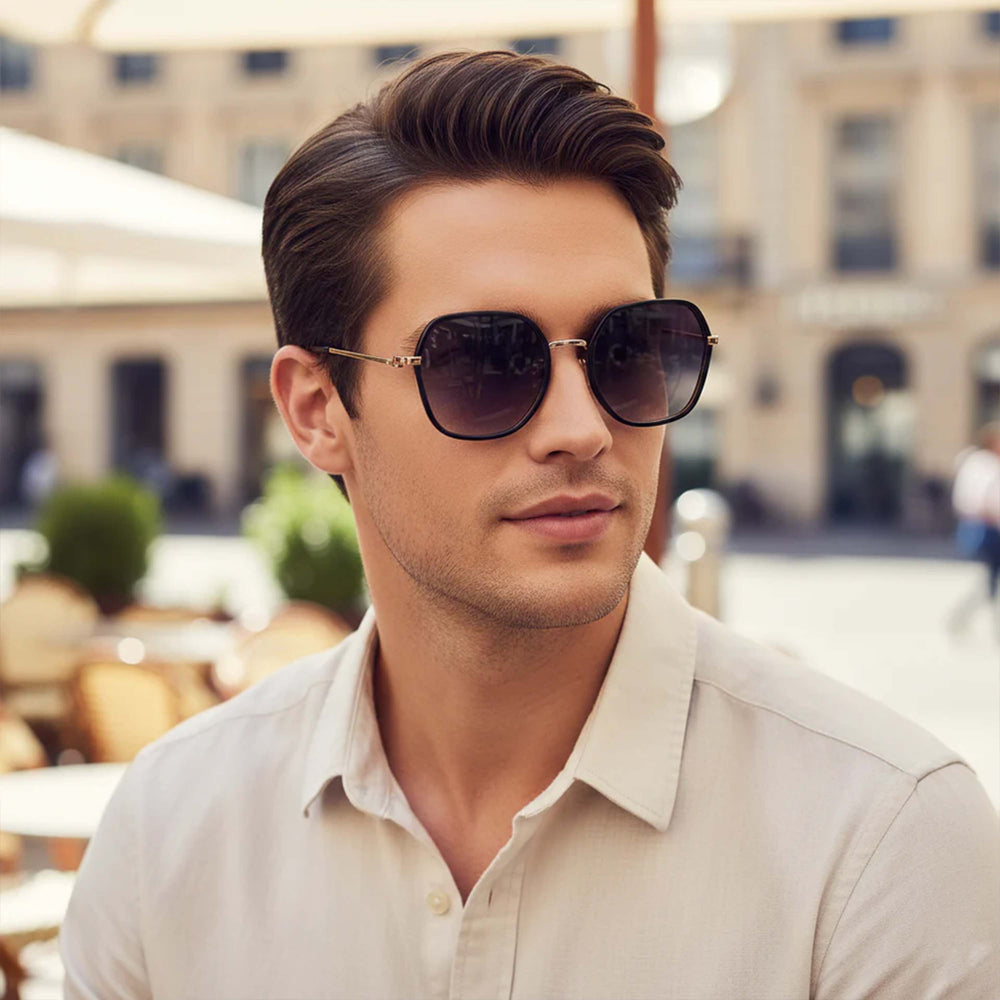 Germany | Black Wine Oversize Sunglass