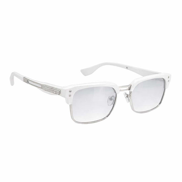 Solomon | White Silver Wayfarer Sunglass