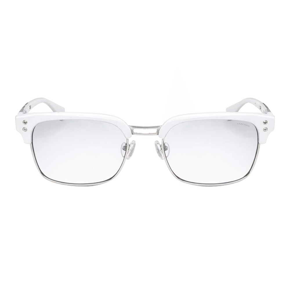 Solomon | White Silver Wayfarer Sunglass