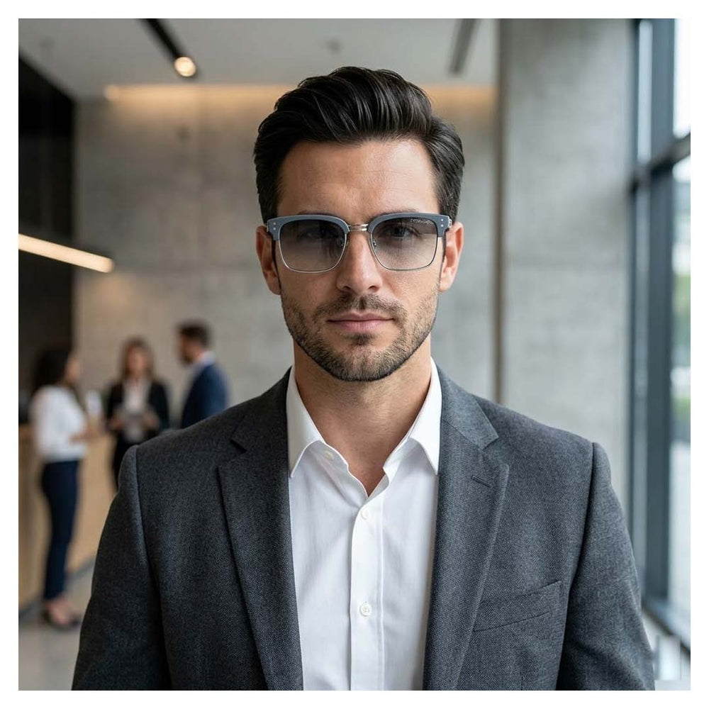 Solomon | Grey Wayfarer Sunglass