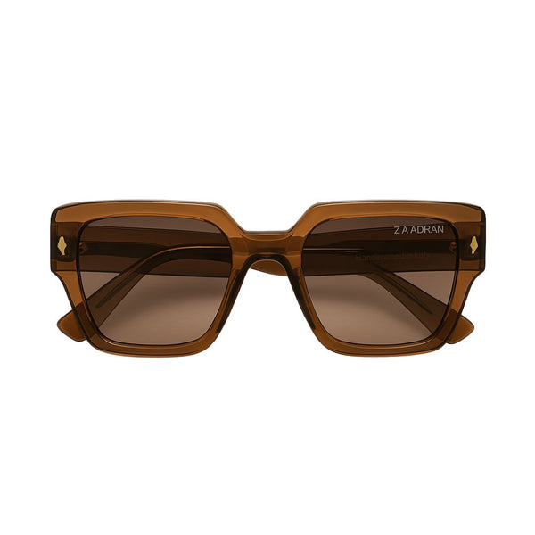 Almaty | Light Brown Wayfarer Sunglass - (ZAADWFAMLTBR0015)