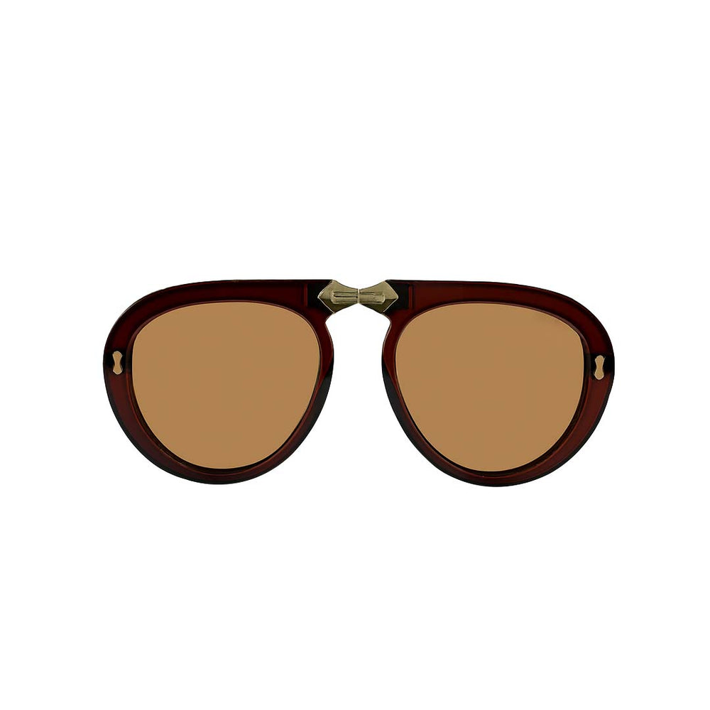 Toronto | Golden Brown Foldable Aviator Sunglass