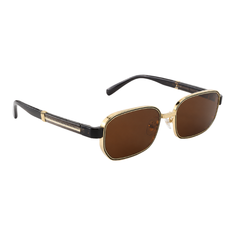 Auric Horizon Golden Brown Sunglass