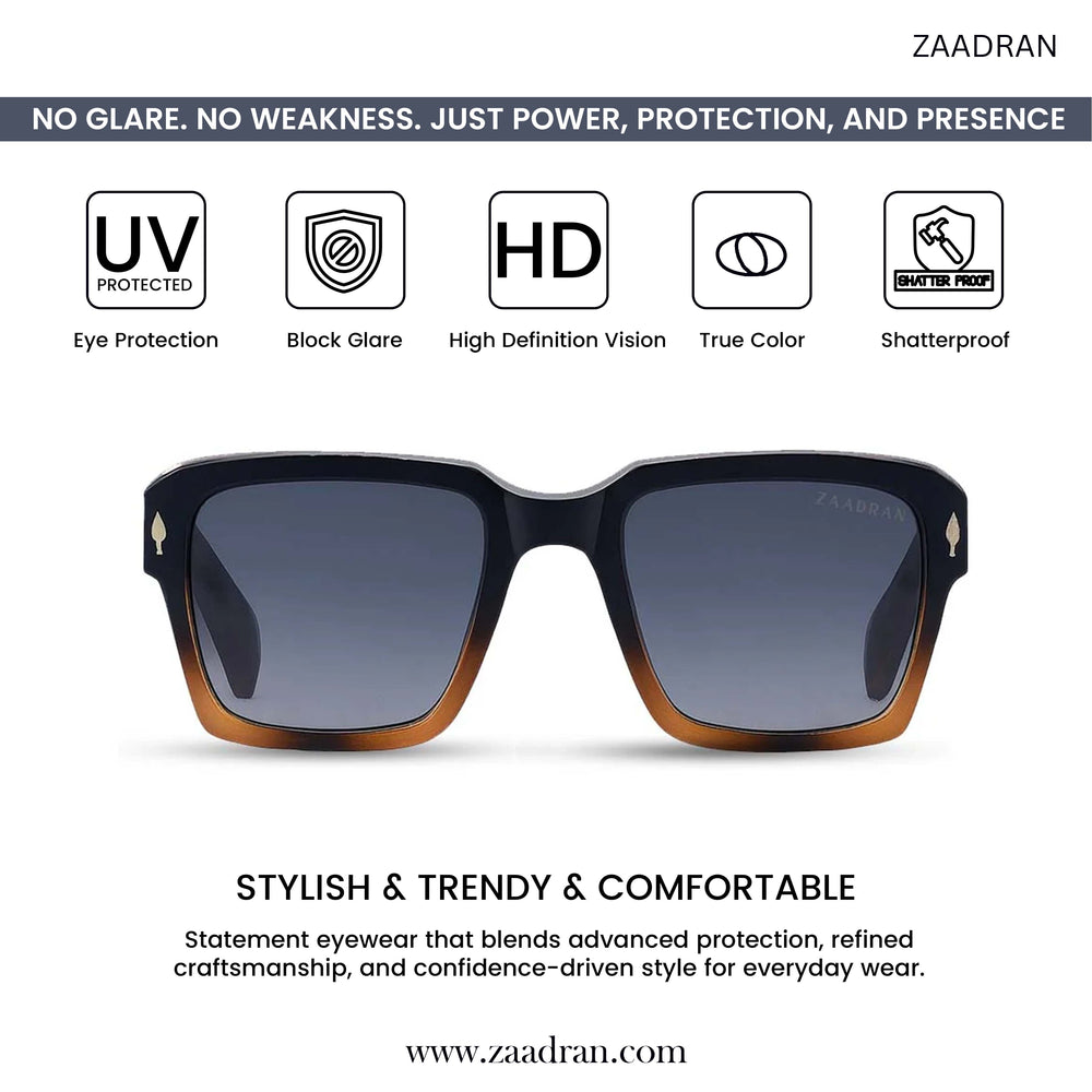 Bagan | Black Brown Wayfarer Sunglass