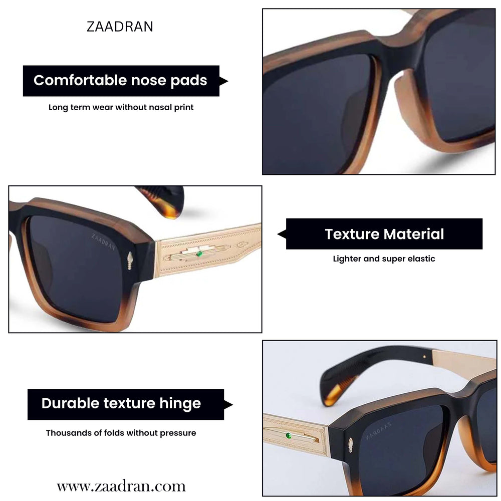 Bagan | Black Brown Wayfarer Sunglass