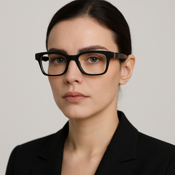 KJ | Black Transparent Oversize Sunglass