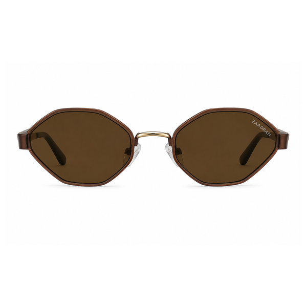 Monarch Hexa Black Brown Wayfarer Sunglass