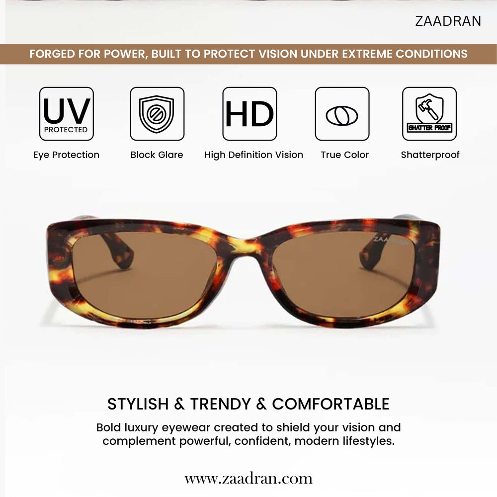 Burber | Leopard Rectangle Sunglass