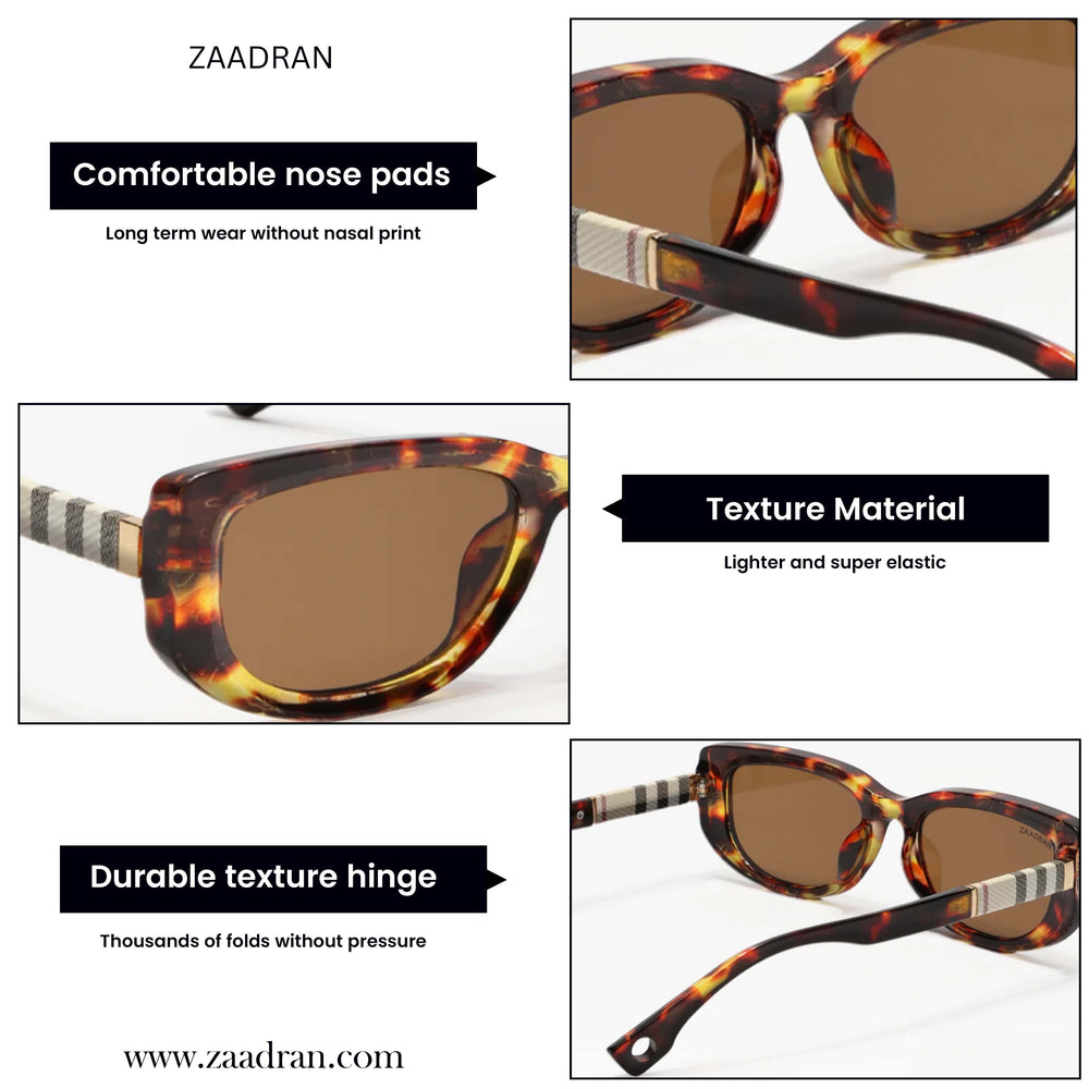 Burber | Leopard Rectangle Sunglass