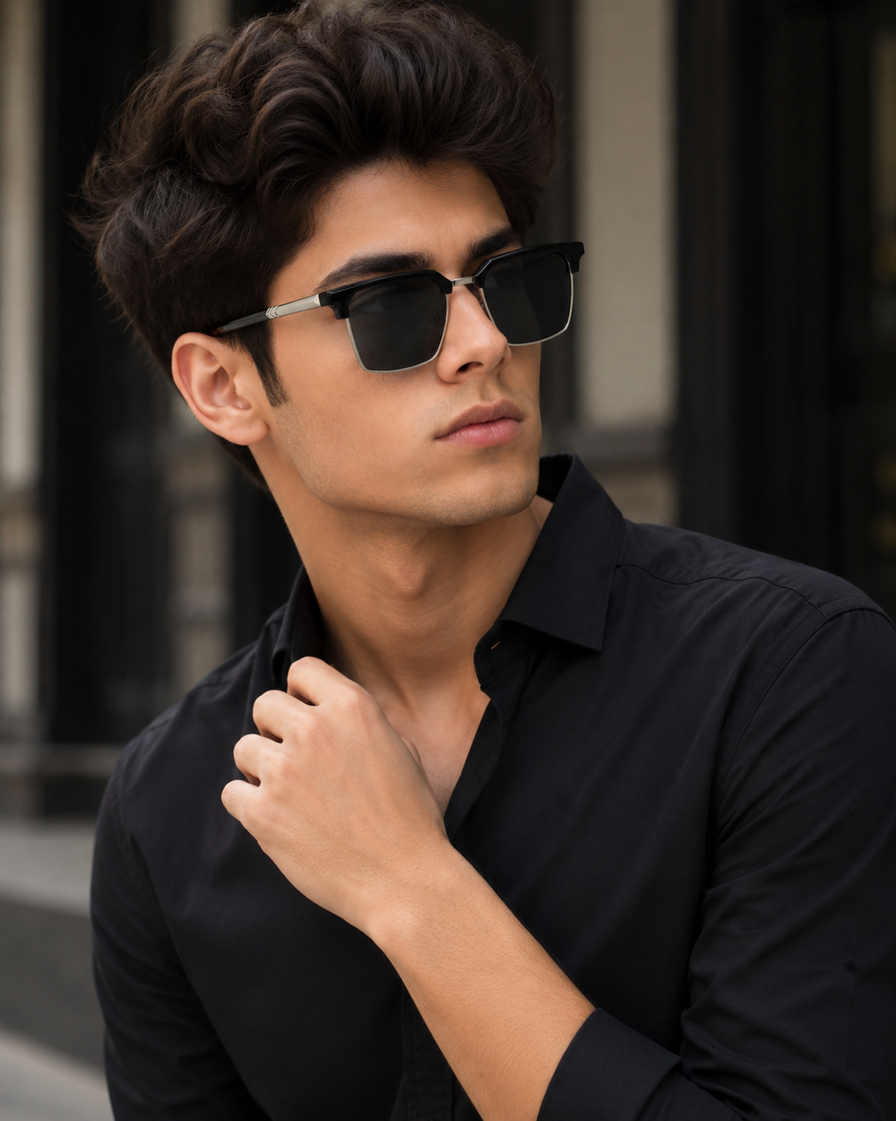 Blackline Elite Metalic Black Sunglass