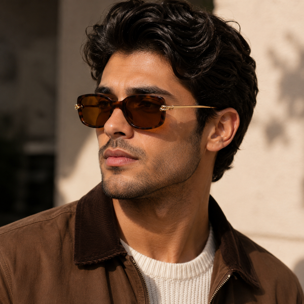 Royal Knot Brown Leopard Sunglass