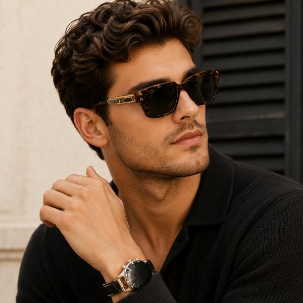 Forest Vogue Leopard Green Wayfarer Sunglass