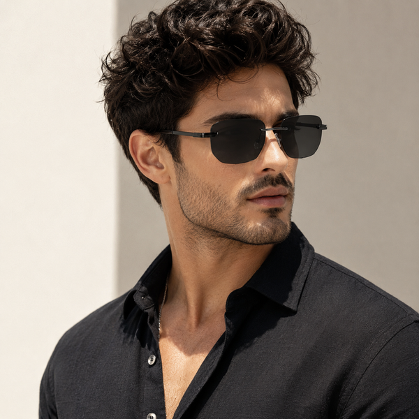 Dominica Black Green Sunglass