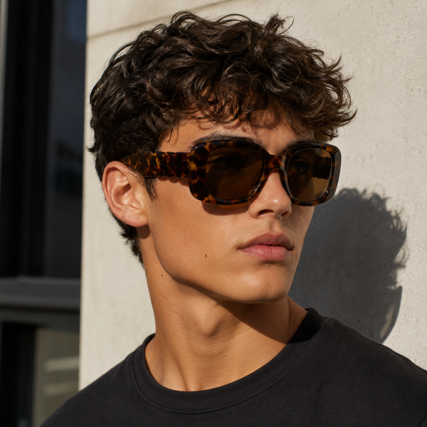 Russia | Leopard Rectangle Sunglass