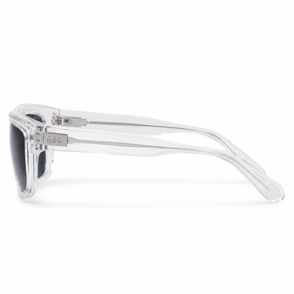Kyoto Geometric Cat-Eye White Transparent Sunglass