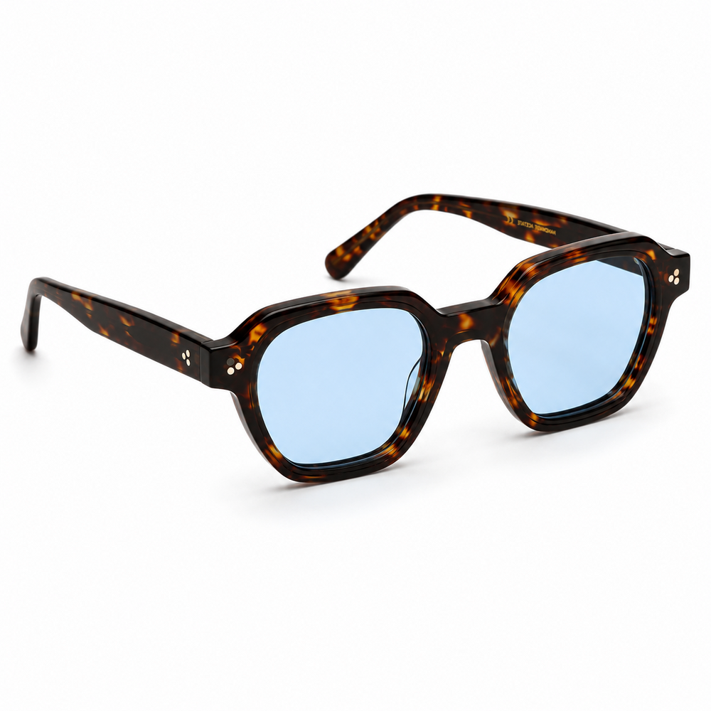 Athens Light Blue Leopard Sunglass