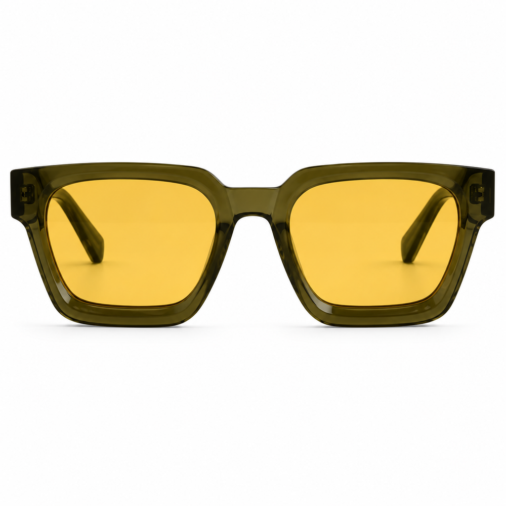 Golden Haze Olive Green Sunglass