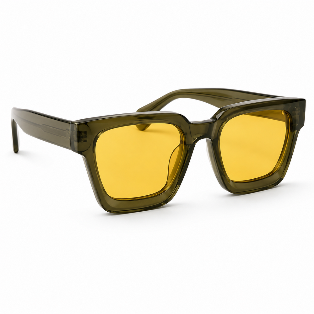 Golden Haze Olive Green Sunglass