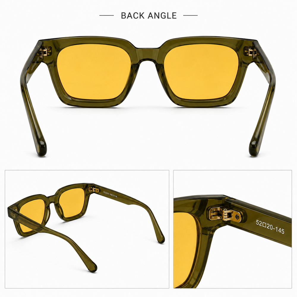 Golden Haze Olive Green Sunglass
