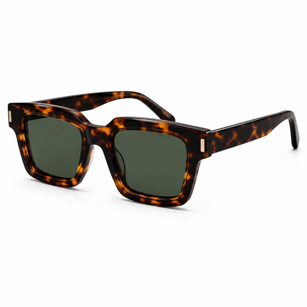 Royal Edge Leopard Green Sunglass