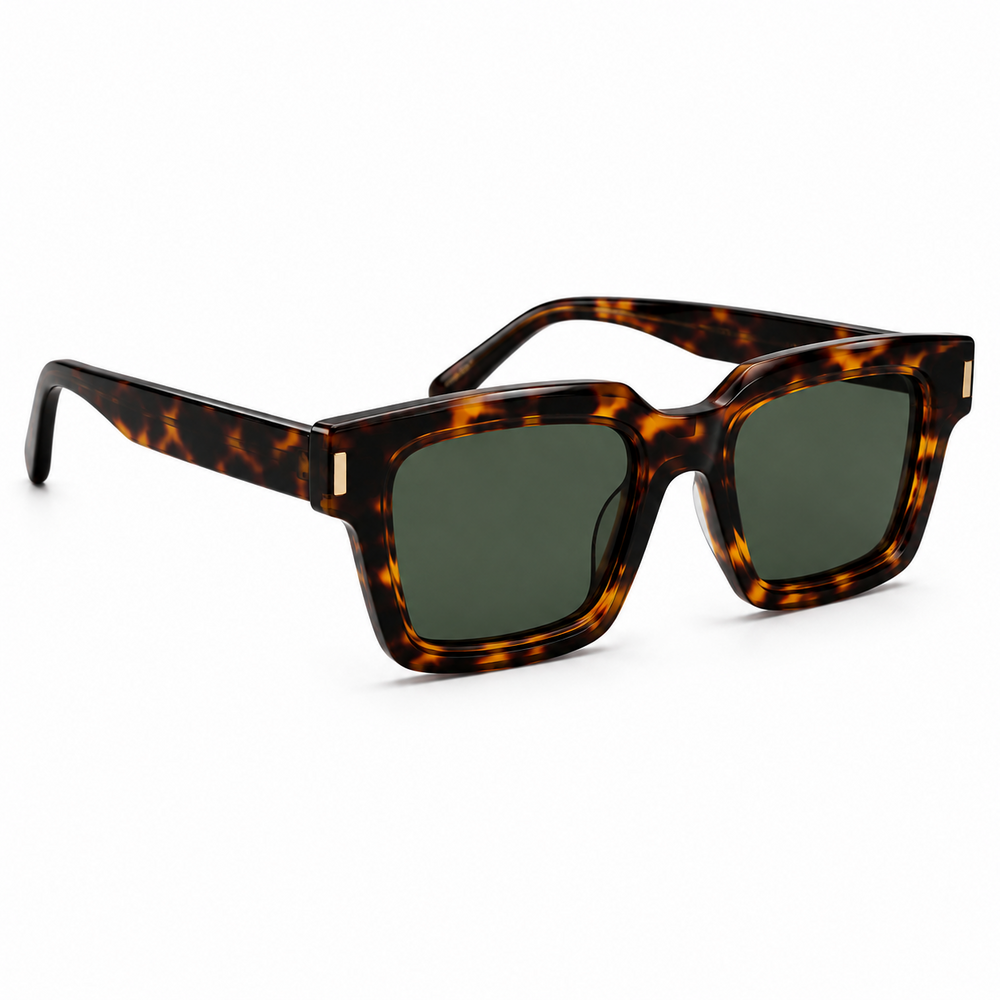 Royal Edge Leopard Green Sunglass
