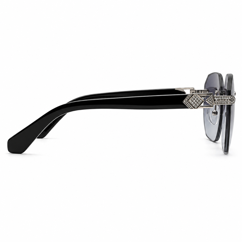 Dominica Ocean Blue Silver Sunglass