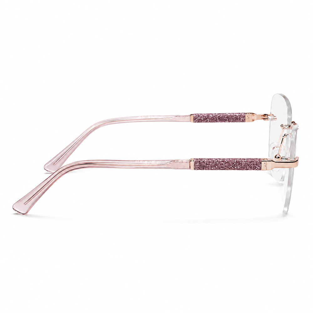 Panama | Golden Pink Transparent Wayfarer Sunglass