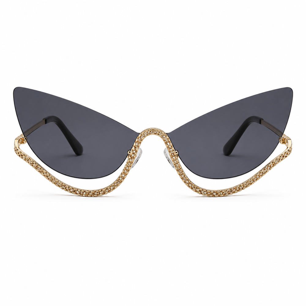Venom Chic Golden Black Sunglass
