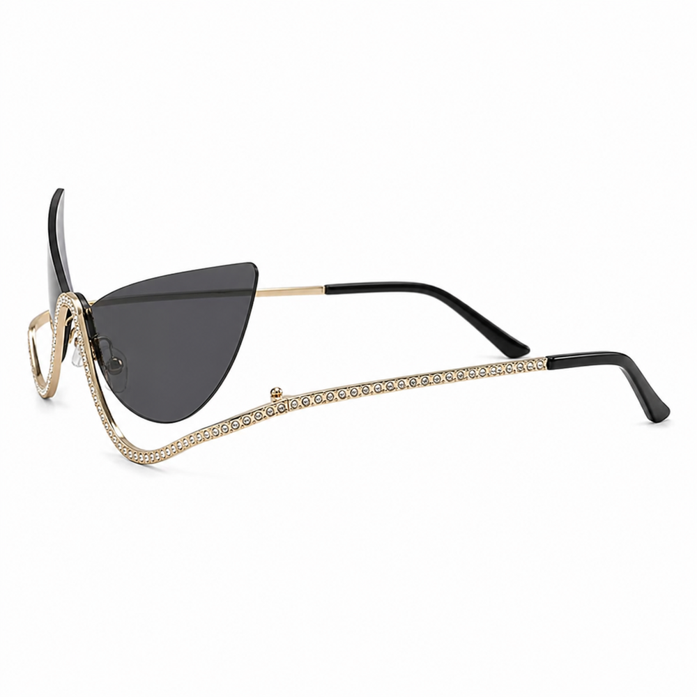 Venom Chic Golden Black Sunglass