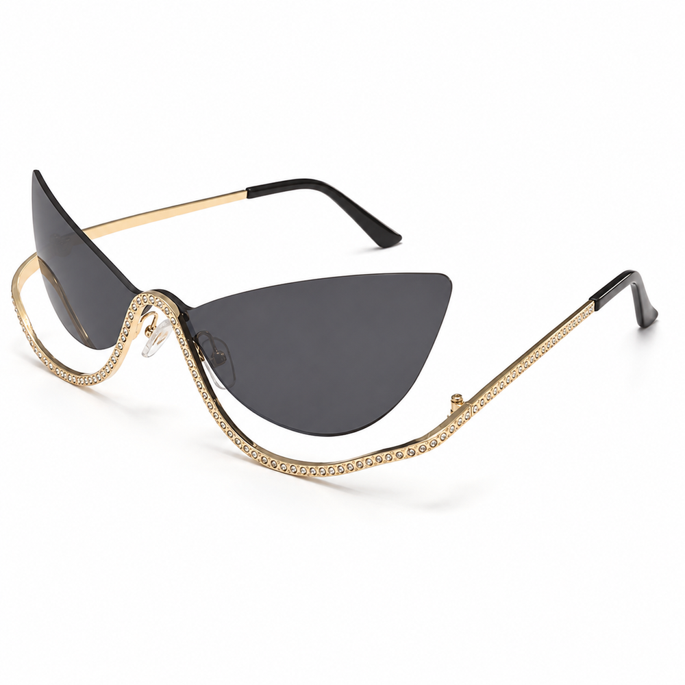 Venom Chic Golden Black Sunglass