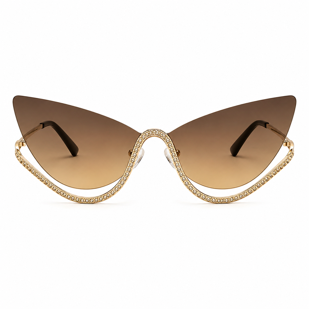 Venom Chic Golden Brown Sunglass
