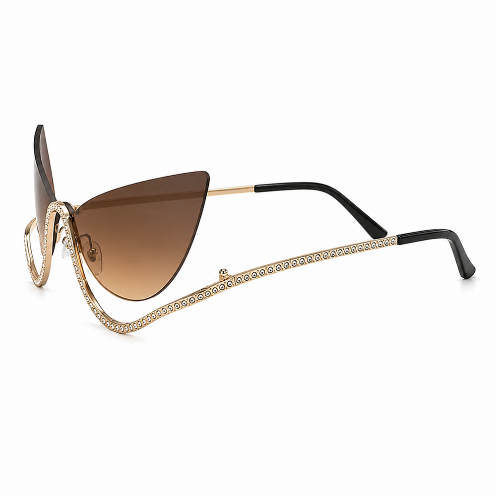 Venom Chic Golden Brown Sunglass