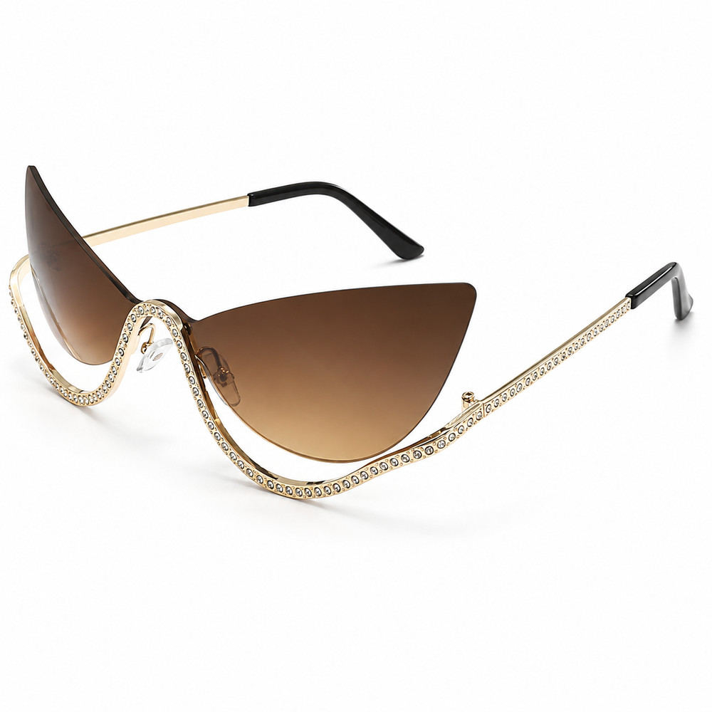 Venom Chic Golden Brown Sunglass