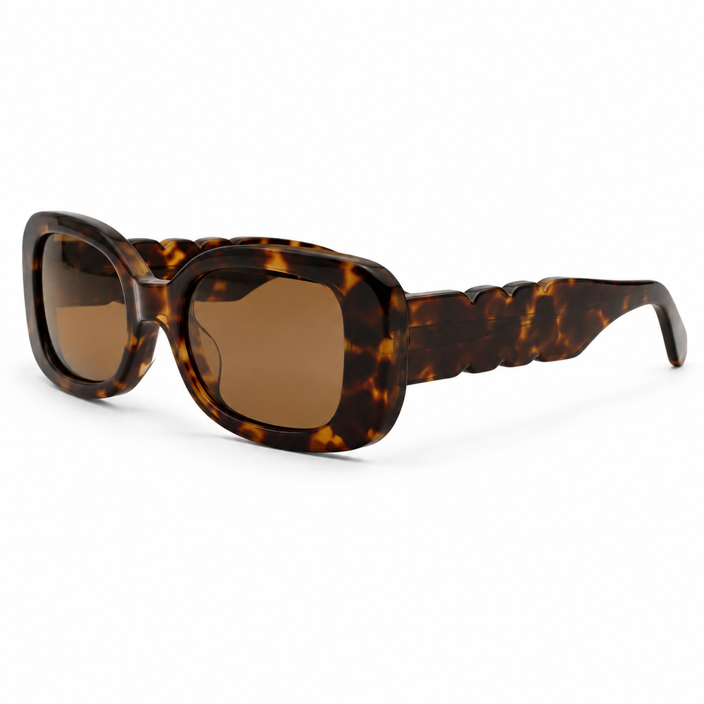 Russia | Leopard Rectangle Sunglass
