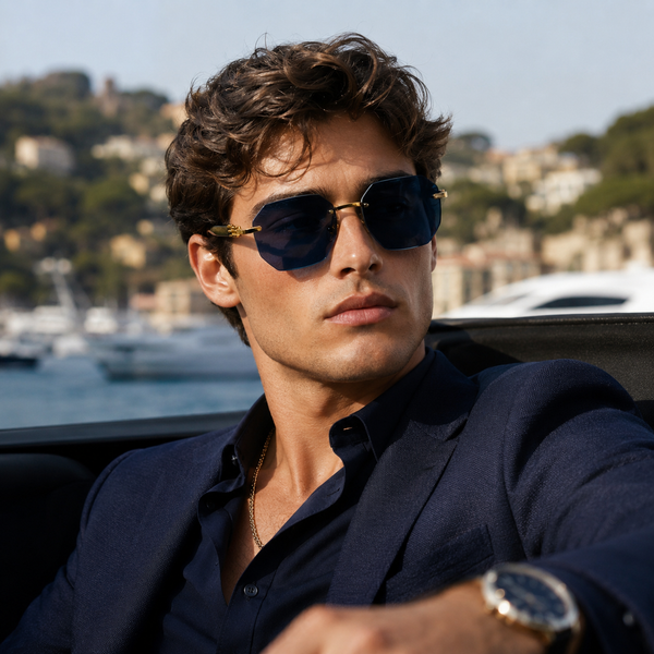 Dominica Blue Golden Sunglass