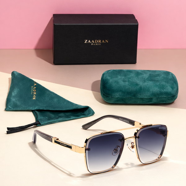 Giza | Golden Black Wayfarer Sunglass