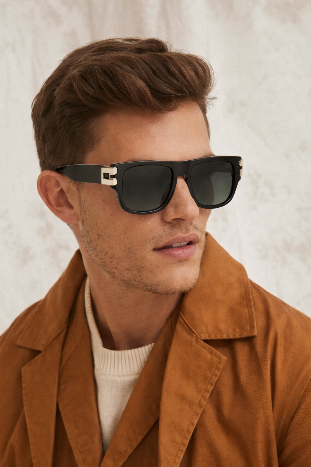 Colombo | Silver Black Oversize Wayfarer Sunglass