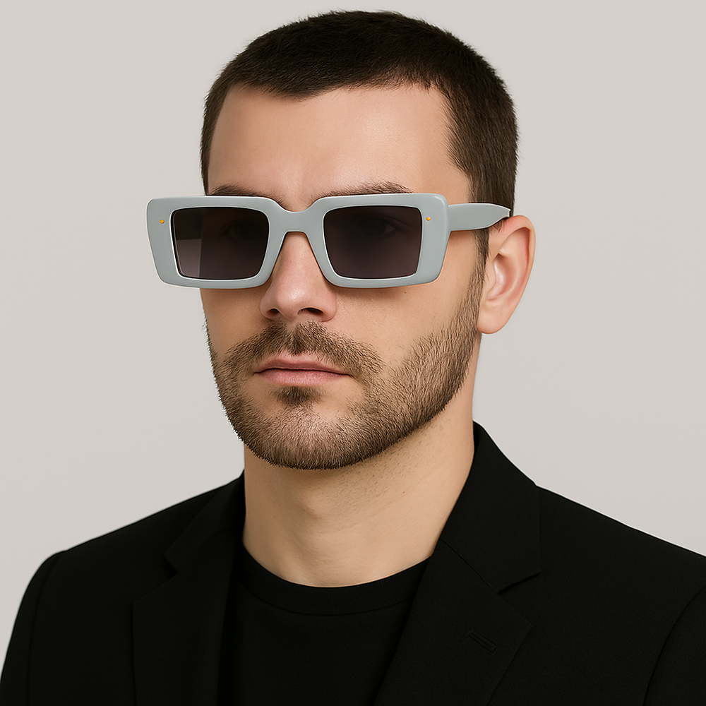 Lisbon | White Wayfarer Sunglass