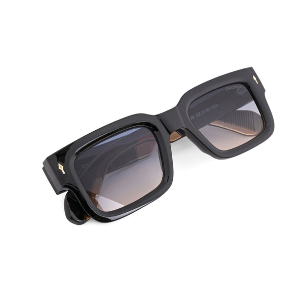 Almaty | Black Dual Tone Wayfarer Sunglass - (ZAADWFAMBLKDT0013)