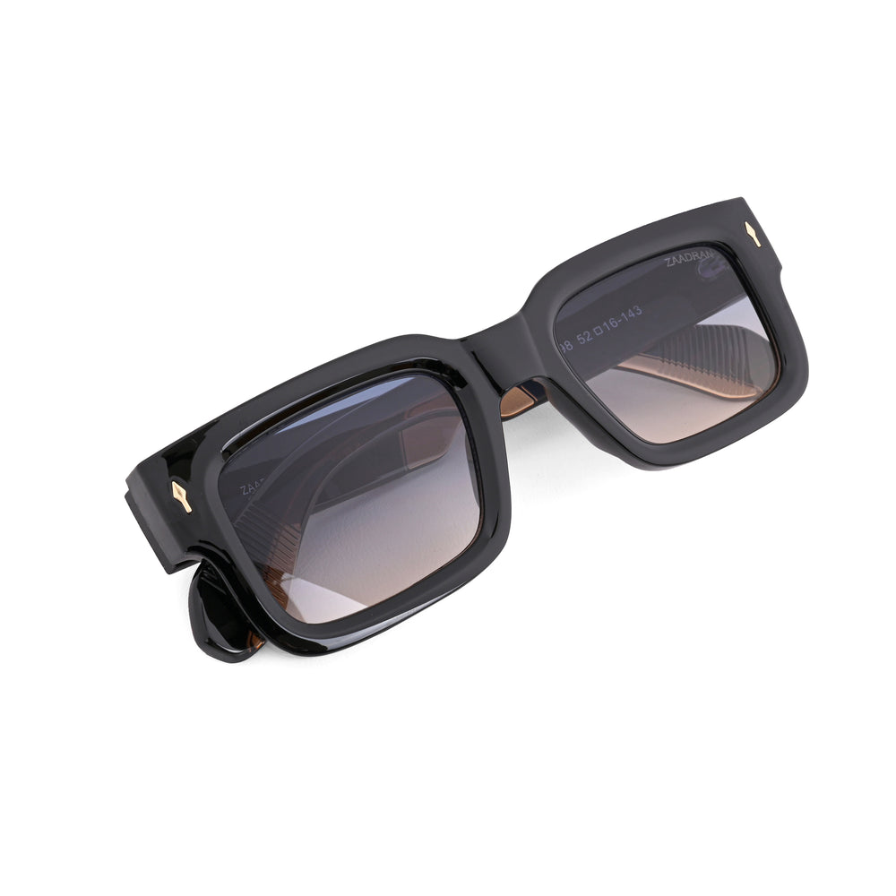 Almaty | Black Dual Tone Wayfarer Sunglass - (ZAADWFAMBLKDT0013)