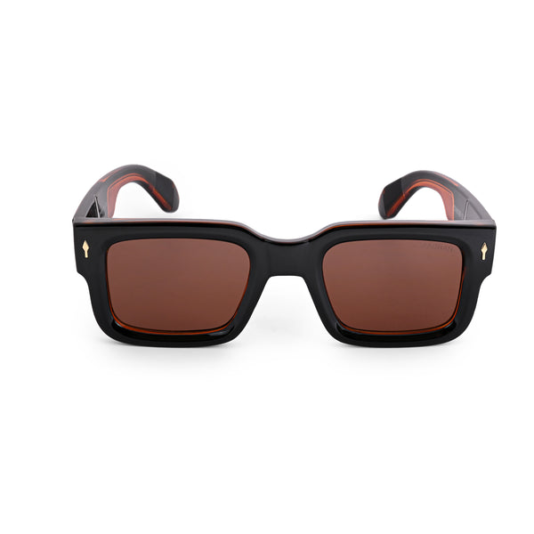 Almaty | Brown Wayfarer Sunglass - (ZAADWFAMBR0010)
