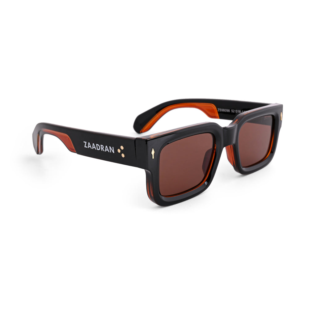 Almaty | Brown Wayfarer Sunglass - (ZAADWFAMBR0010)