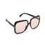 Phillipines | Black Peach Transparent T Oversize Sunglass