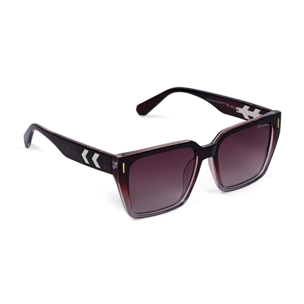 Madrid | Brown White Arrow Wayfarer Sunglass