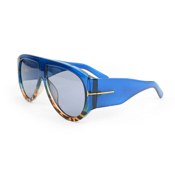 Cuba | Blue Leopard T Aviator Sunglass