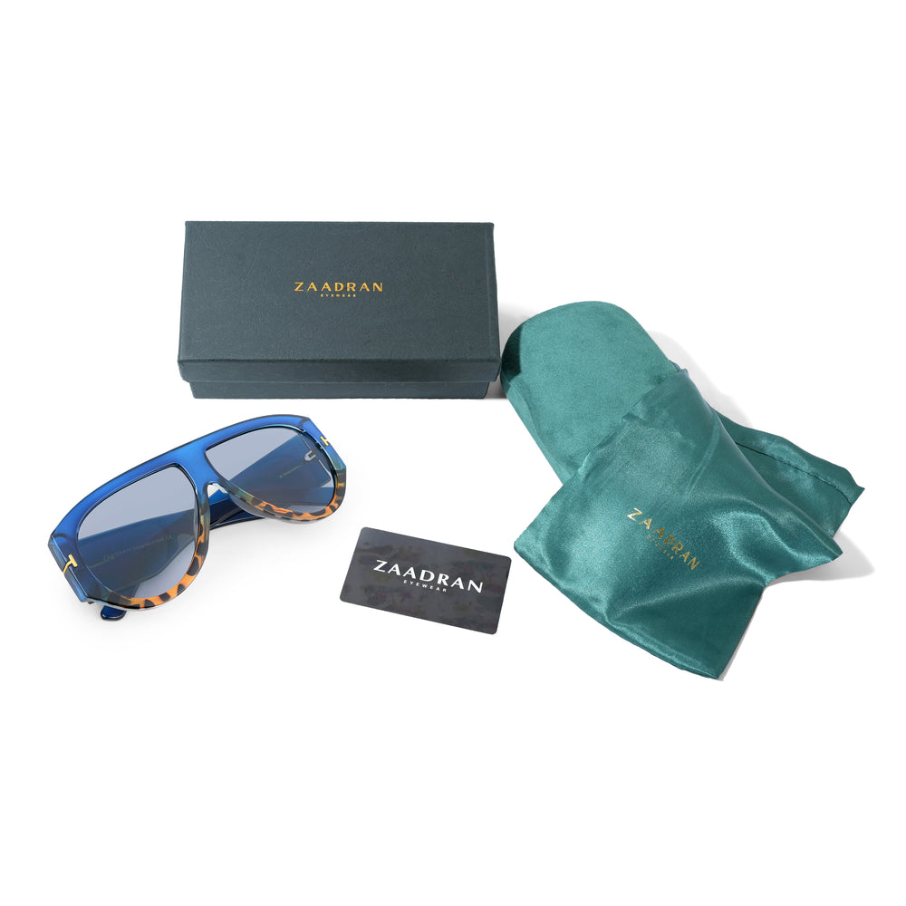 Cuba | Blue Leopard T Aviator Sunglass